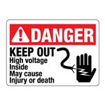 Danger Keep Out High Voltage Inside May Cause Injury/Death